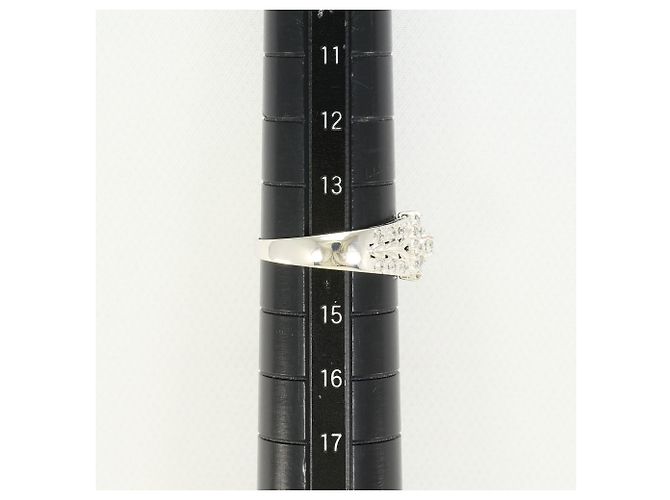 Autre Marque PT900 Platinring mit Diamant - Ansicht 8