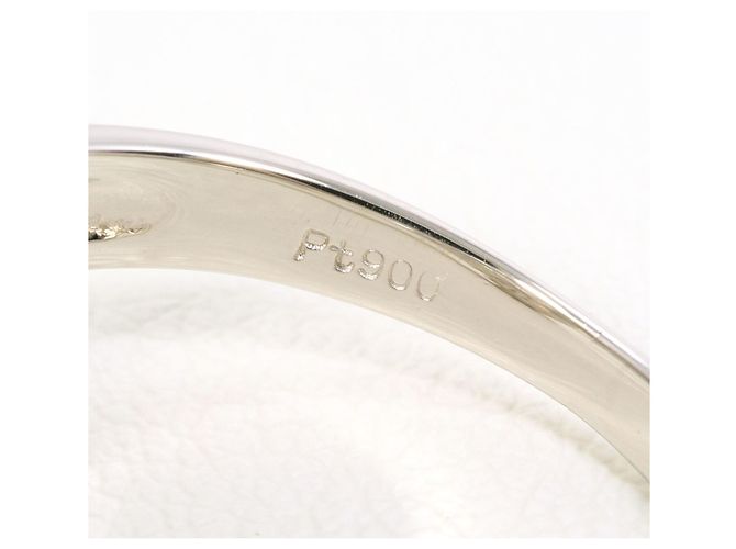 Autre Marque PT900 Platinring mit Diamant - Ansicht 5
