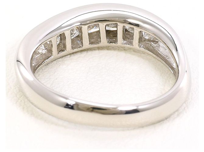 Autre Marque PT900 Platinring mit Diamant - Ansicht 4