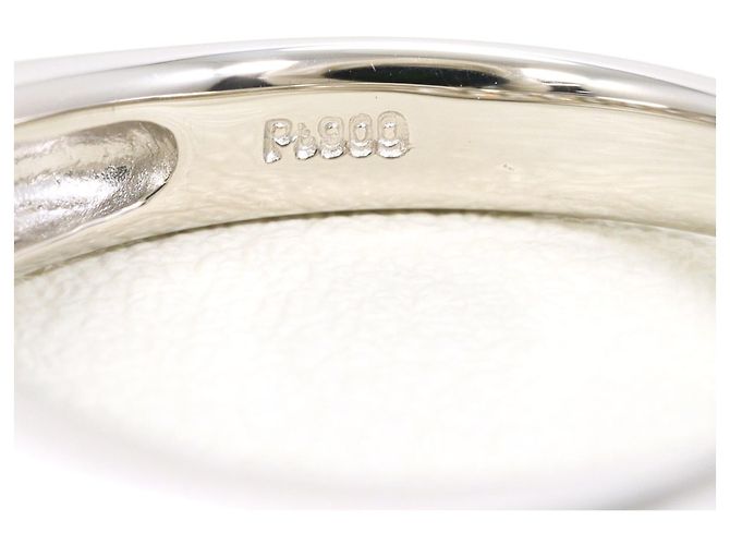 Autre Marque PT900 Platinring mit Diamant - Ansicht 5