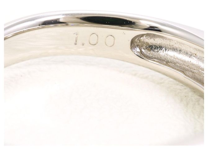 Autre Marque PT900 Platinring mit Diamant - Ansicht 6