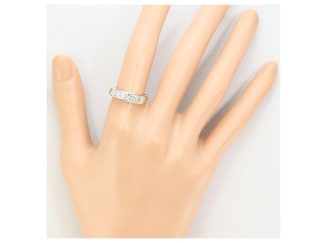 Autre Marque PT900 Platinring mit Diamant - Ansicht 7