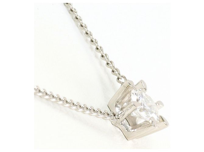 Autre Marque PT850 Platin-Halskette mit Diamant - Ansicht 2
