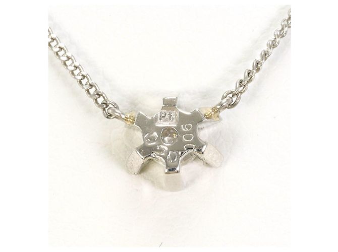 Autre Marque Platinhalskette mit Diamant - Ansicht 3