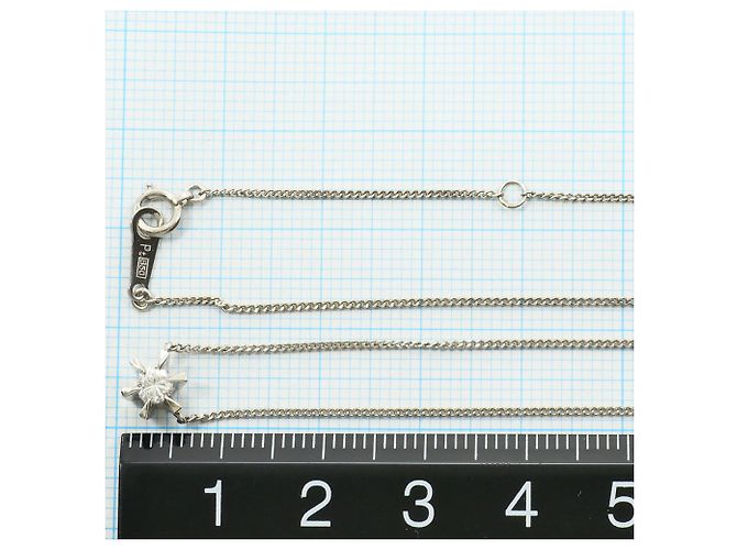 Autre Marque Platinhalskette mit Diamant - Ansicht 5