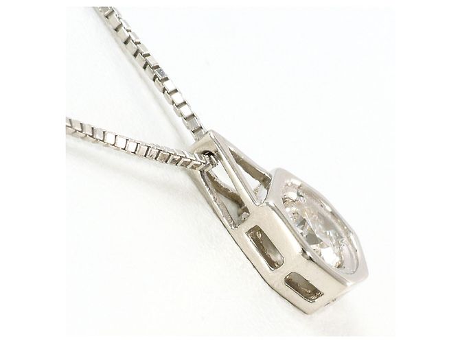 Autre Marque PT850 Platin-Halskette mit Diamant - Ansicht 2