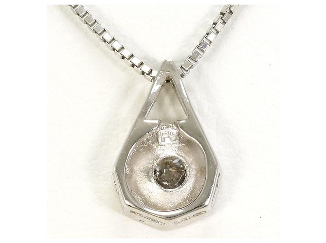 Autre Marque PT850 Platin-Halskette mit Diamant - Ansicht 3