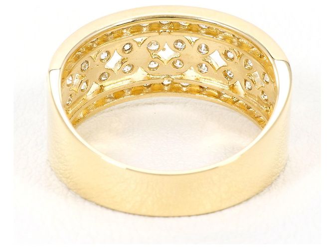 Autre Marque K14 14K Goldring mit Zirkonia Golden - Ansicht 3