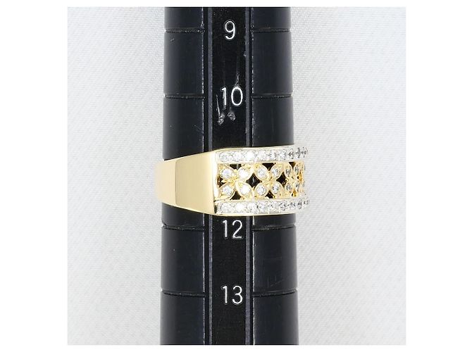 Autre Marque K14 14K Goldring mit Zirkonia Golden - Ansicht 7