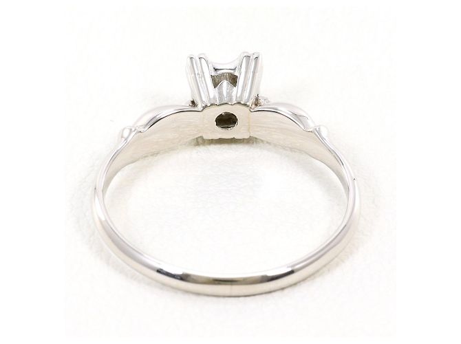 Autre Marque Platinring mit Diamant - Ansicht 3