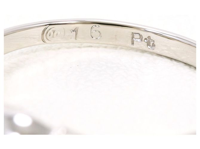 Autre Marque Platinring mit Diamant - Ansicht 4