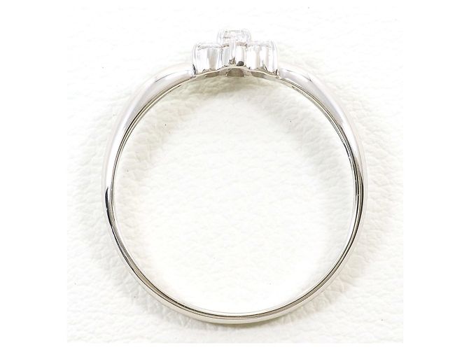 Autre Marque Anillo de banda de platino con diamante - vista 3