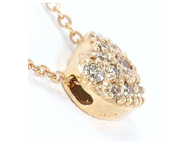 Autre Marque Collana in oro rosa 10K con diamante D'oro - vista 2