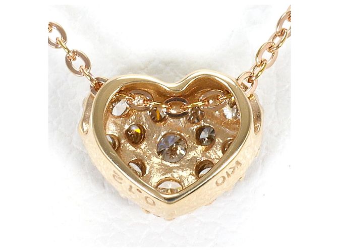 Autre Marque Collana in oro rosa 10K con diamante D'oro - vista 3