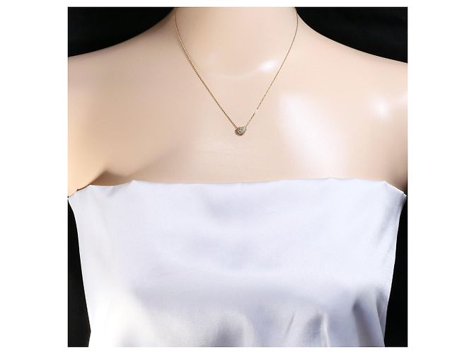 Autre Marque Collana in oro rosa 10K con diamante D'oro - vista 5