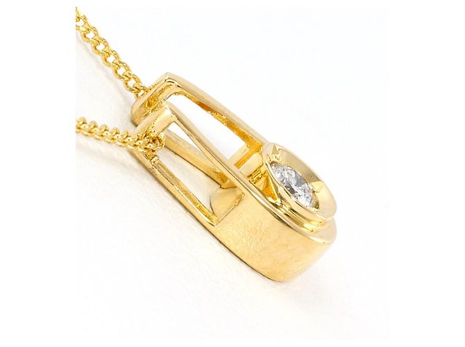 Autre Marque Collana in oro giallo 18K con diamante D'oro - vista 2