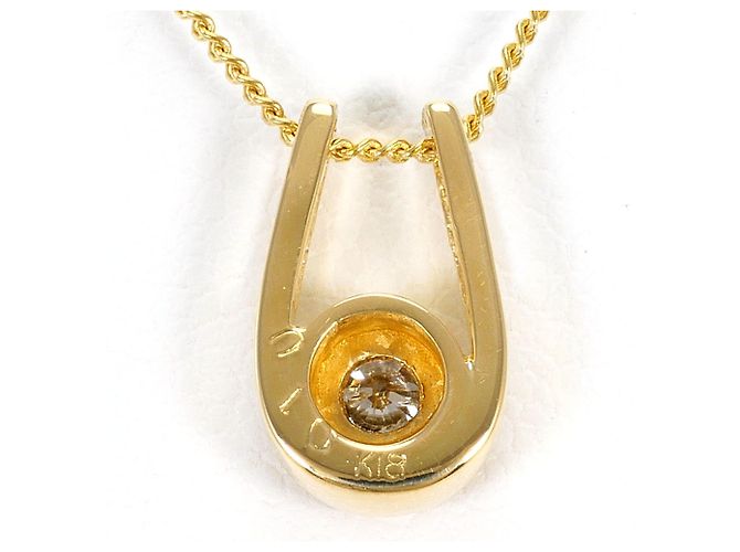 Autre Marque Collana in oro giallo 18K con diamante D'oro - vista 3