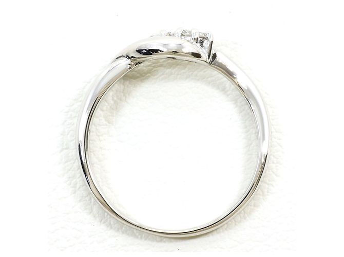 Autre Marque Platinring mit Diamant - Ansicht 2