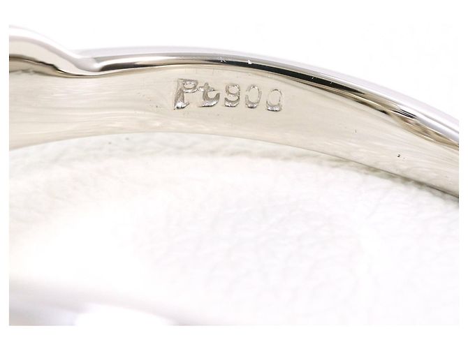 Autre Marque Platinring mit Diamant - Ansicht 4