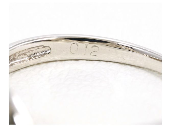 Autre Marque Platinring mit Diamant - Ansicht 5