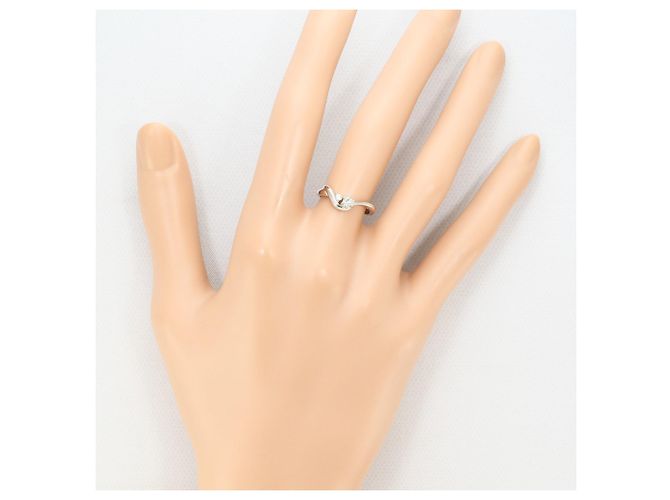 Autre Marque Platinring mit Diamant - Ansicht 6