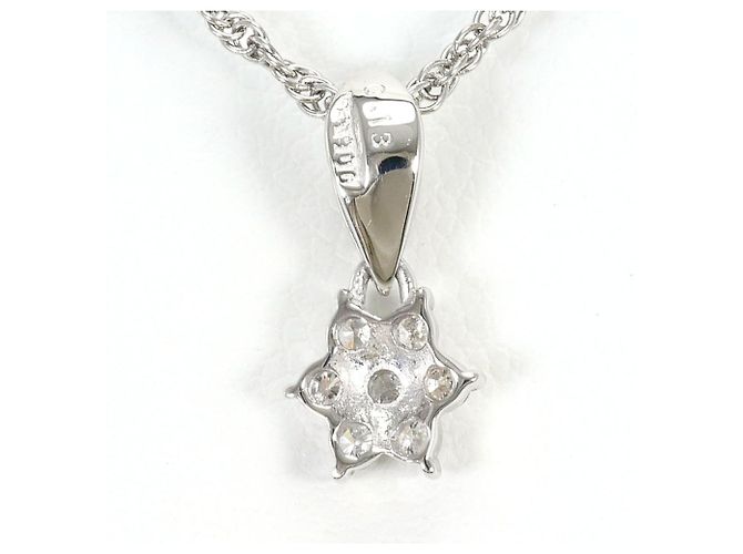 Autre Marque Colar de platina PT900 com diamante - vista 3