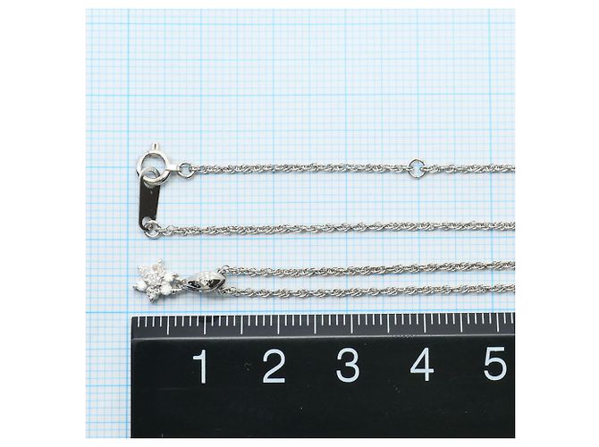 Autre Marque Colar de platina PT900 com diamante - vista 4