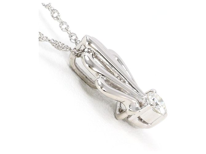 Autre Marque Platin-Halskette mit Diamant - Ansicht 2