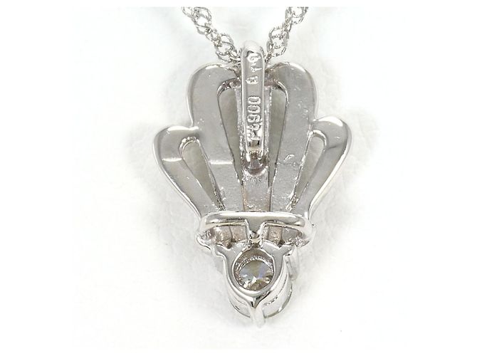 Autre Marque Platin-Halskette mit Diamant - Ansicht 3