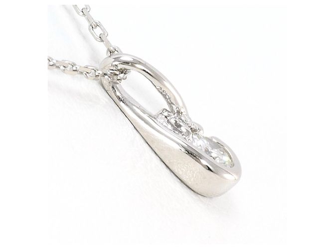 Autre Marque PT900 Platin-Halskette mit Diamant - Ansicht 2