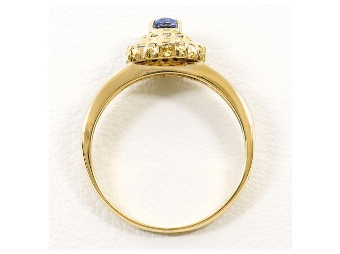 Autre Marque 18K Gelbgold- und Platin-Ring Golden - Ansicht 2