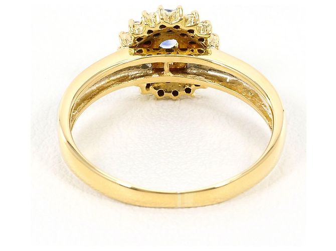 Autre Marque 18K Gelbgold- und Platin-Ring Golden - Ansicht 3