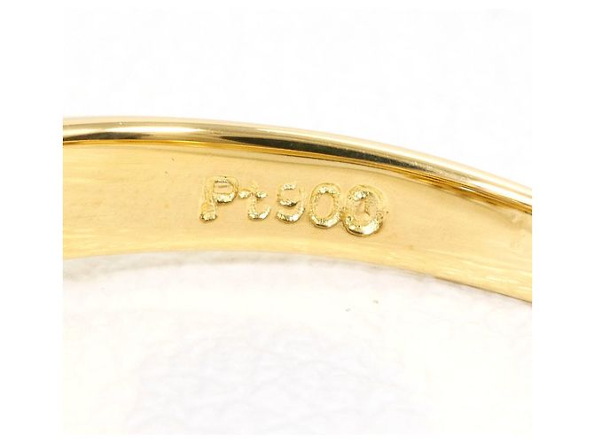 Autre Marque 18K Gelbgold- und Platin-Ring Golden - Ansicht 4