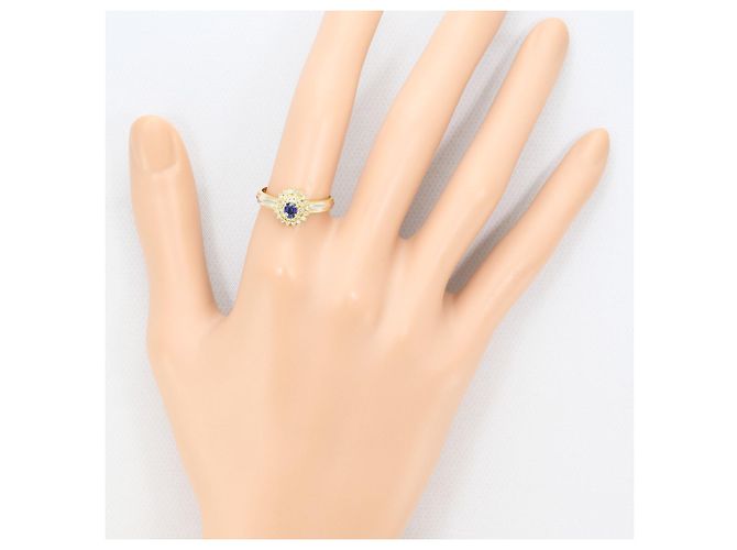 Autre Marque 18K Gelbgold- und Platin-Ring Golden - Ansicht 6