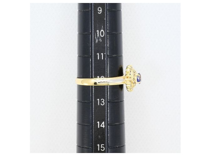 Autre Marque 18K Gelbgold- und Platin-Ring Golden - Ansicht 7
