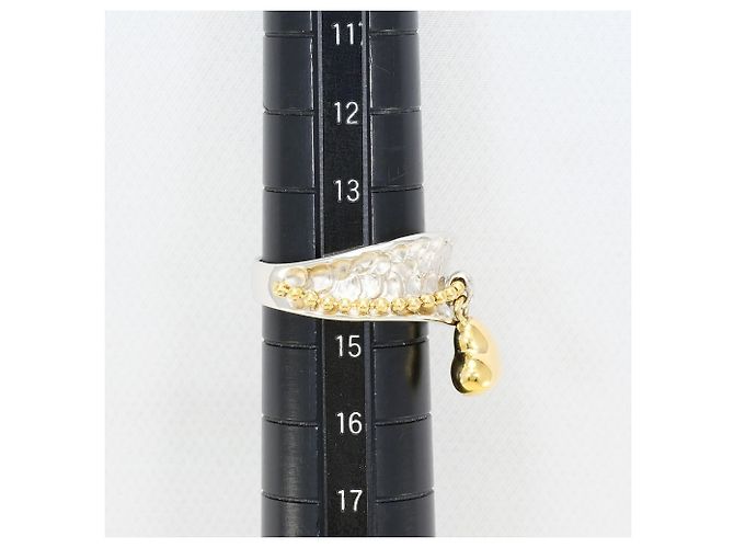Autre Marque Anello a fascia in oro giallo 18K e platino D'oro - vista 6