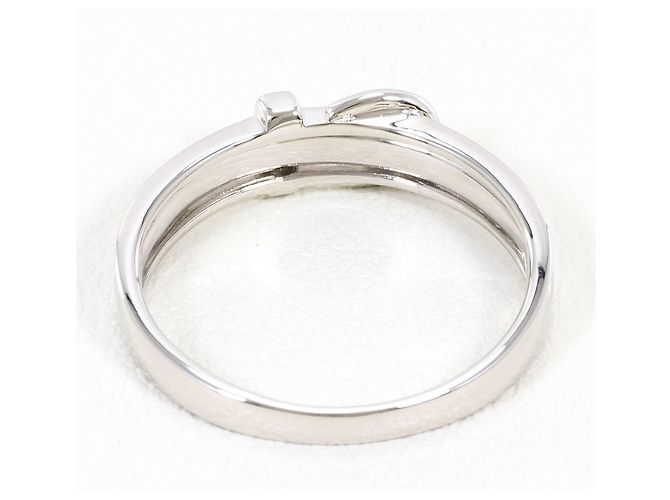 Autre Marque PT900 Platinring mit Diamant - Ansicht 3