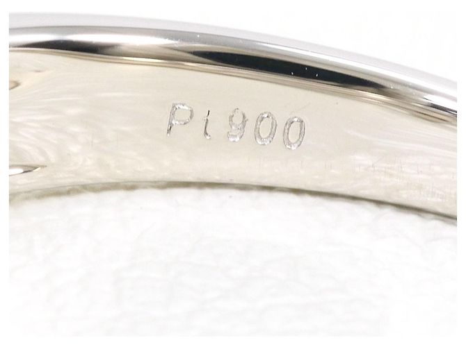 Autre Marque PT900 Platinring mit Diamant - Ansicht 4