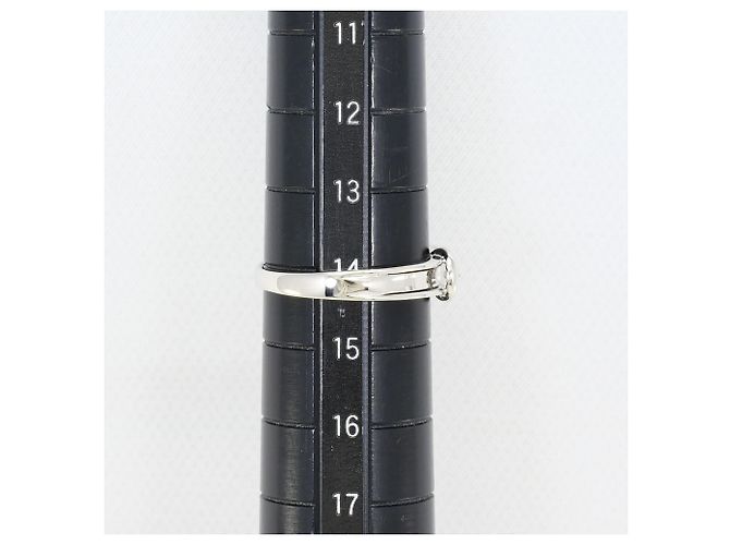 Autre Marque PT900 Platinring mit Diamant - Ansicht 6