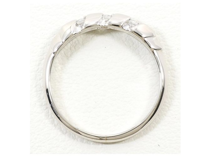 Autre Marque PT900 Platinring mit 0.08ct Diamant - Ansicht 2