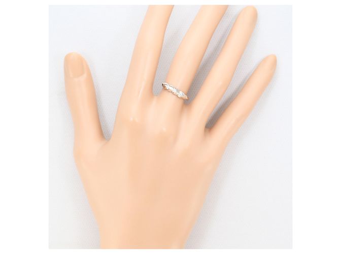Autre Marque PT900 Platinring mit 0.08ct Diamant - Ansicht 5