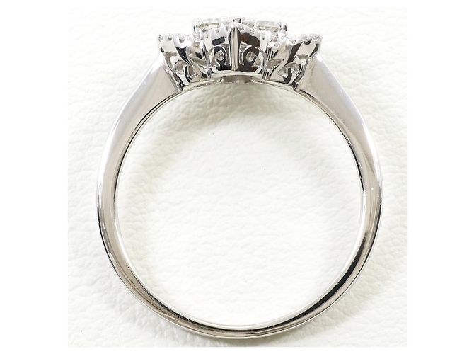 Autre Marque 18K Weißgold-Ring mit Diamant Golden - Ansicht 2