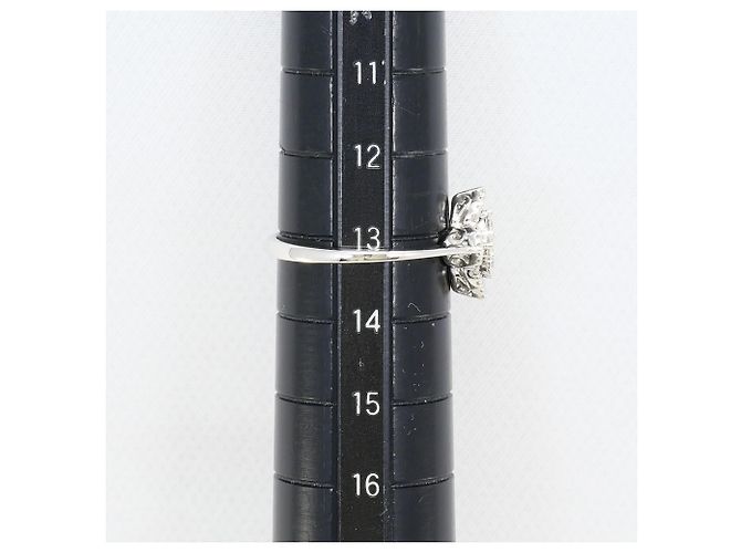 Autre Marque 18K Weißgold-Ring mit Diamant Golden - Ansicht 7