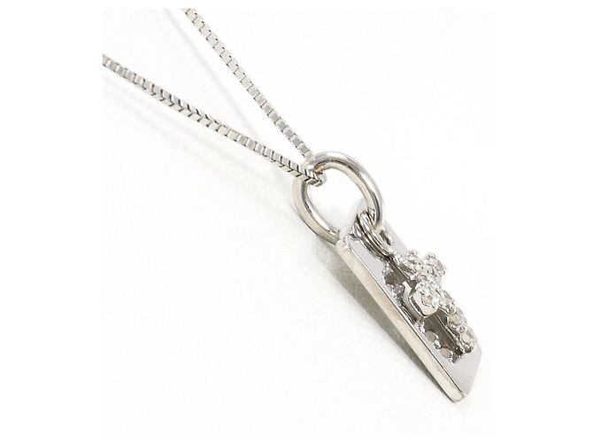 Autre Marque 14K Weißgoldkette mit Diamant Golden - Ansicht 2