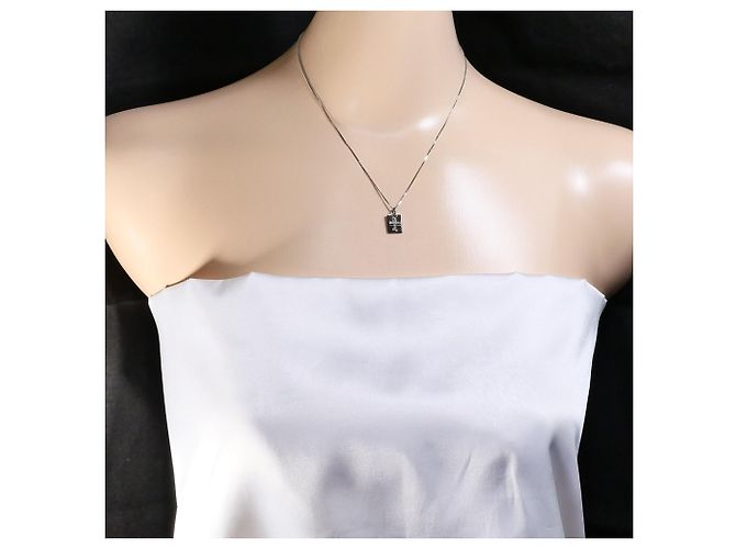 Autre Marque 14K Weißgoldkette mit Diamant Golden - Ansicht 5