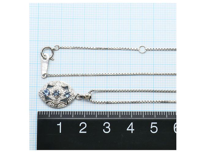 Autre Marque Collana in platino con alexandrite e diamante - vista 6
