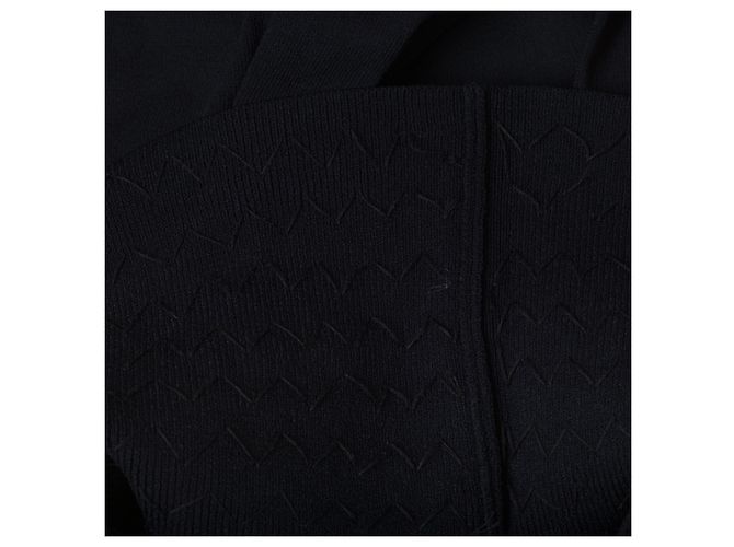 Top de punto negro sin mangas con adornos Gianni Versace - vista 5
