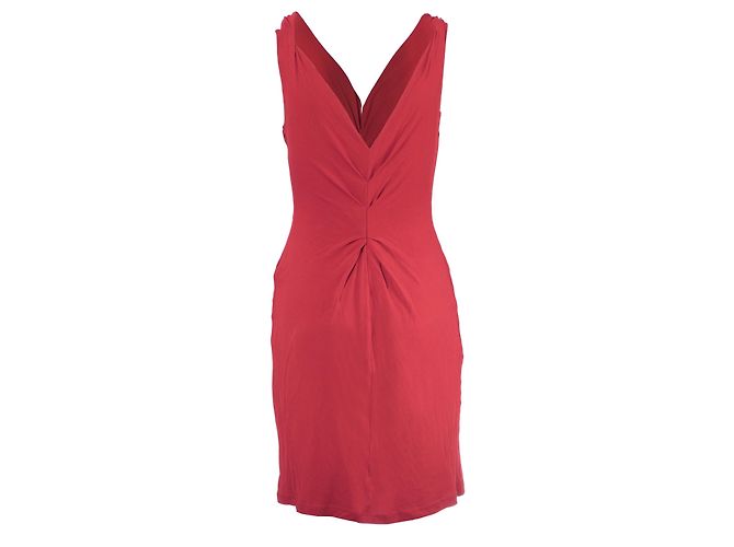 Rotes Midi-Kleid Alberta Ferretti - Ansicht 3