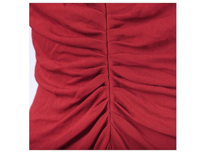 Rotes Midi-Kleid Alberta Ferretti - Ansicht 5