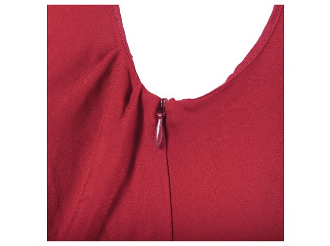 Rotes Midi-Kleid Alberta Ferretti - Ansicht 6
